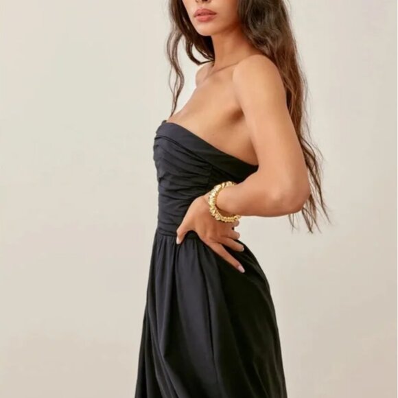 Reformation Lissa Dress - Black - Picture 2 of 8